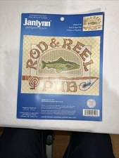 Cross Stitch Rod & Reel Pub 12X9" #056-0194 By Janlynn