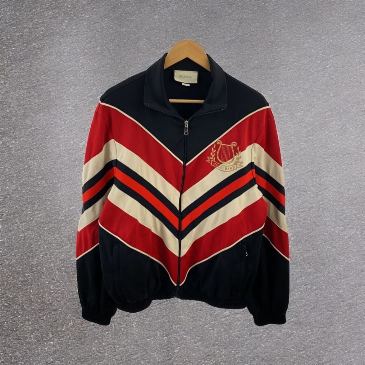 GUCCI Track Jacket/575762/S/Polyester/Black// Men's Authentic #ED