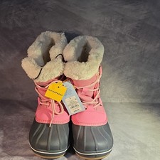 Fire Sale Cat  Jack Girls Waterproof Winter Snow Boots Size 5 Pink Black  Fur