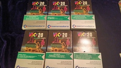 commodore vic20 lot games tapes books ram new condition 