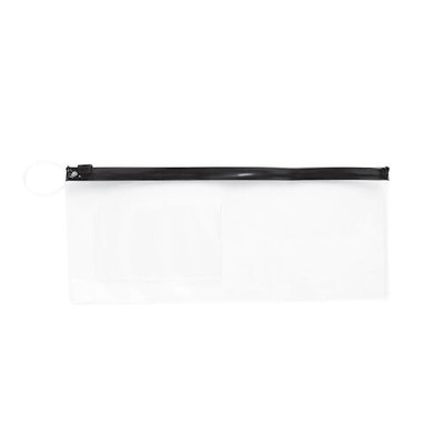 Vinyl Pouches Black Zipper Pouch, 10''W x 4''H, 144/Pkg.