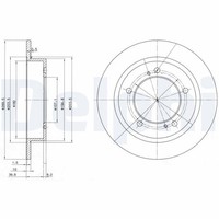 2X Delphi Bremsscheibe BG2584 FüR Suzuki