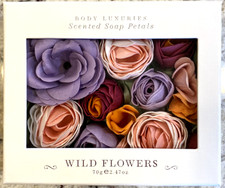 NEW Body Luxuries Wild Flowers Soap Petals Box Hand-Dipped Decorative New in Box