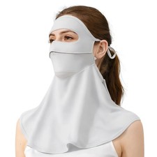 UPF50 Full Face Sun Mask for Women, Breathable UV Protection with Neck Cover...