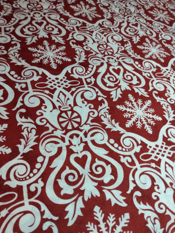 Christmas Cotton Fabric Figgy Pudding Moda Basicgrey Red & White #30187 - 1 YARD - Image 2 of 4