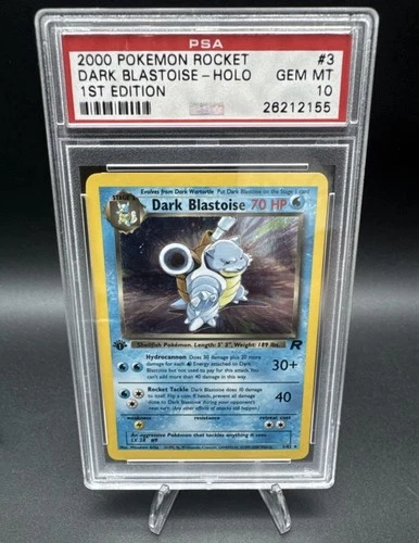 Pokemon Dark Blastoise & Alakazam Team Rocket 1st Edition Holo Rare PSA 10