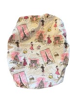 Tres Chic Paris Fabric Eiffel Tower Arc de Triomphe Changing Pad Cover