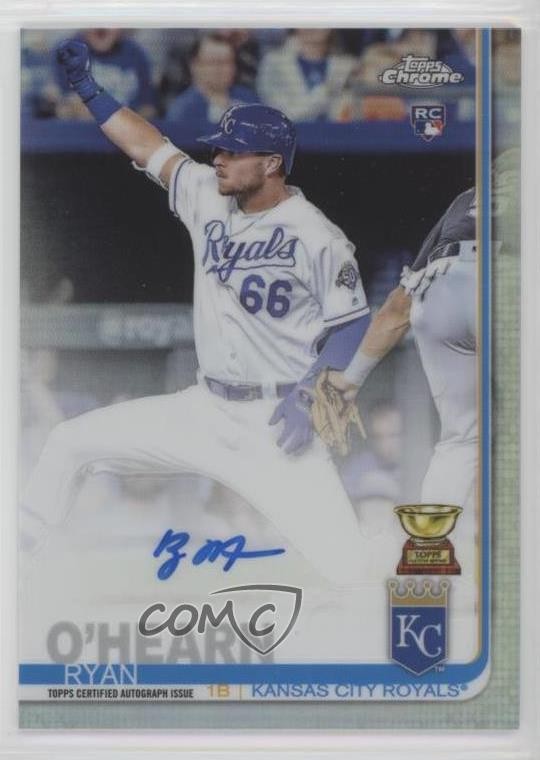 2019 Topps Chrome Rookie Auto Refractor 124/499 Ryan O'Hearn #RA-ROH Auto 05yu