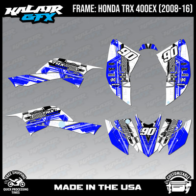 Graphics Kit for ATV Honda TRX400EX TRX 400EX (2008-2016) Future - BLUE