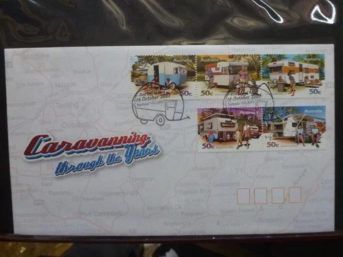 AUSTRALIA 2007 Caravanning Through The Years Set 5 Stamps First Day Cover