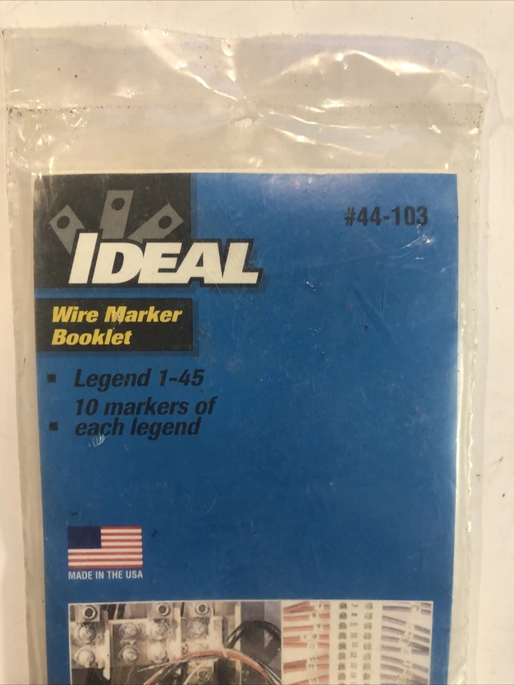 Folleto marcador de alambre ideal 44-103, leyenda: 1-45 Foto 2 de 4