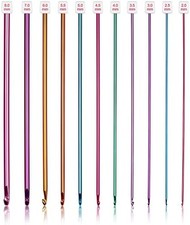 Tunisian Crochet Hook Set 11pcs 2mm to 8mm