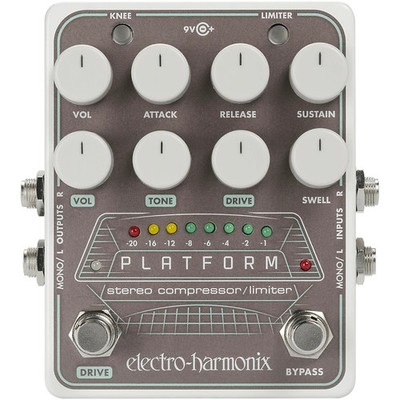 ElectroHarmonix Platform Stereo CompressorLimiter Pedal