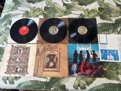 LOT 3 VINYL LP ALBUM Bread Manna On The Waters Self Titled Lyrics Soft Rock 70s