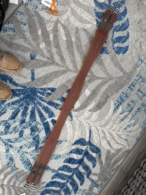 Devoucoux Brown/Brown Padded Hunter English Girth - 56''-140cm - NWT!