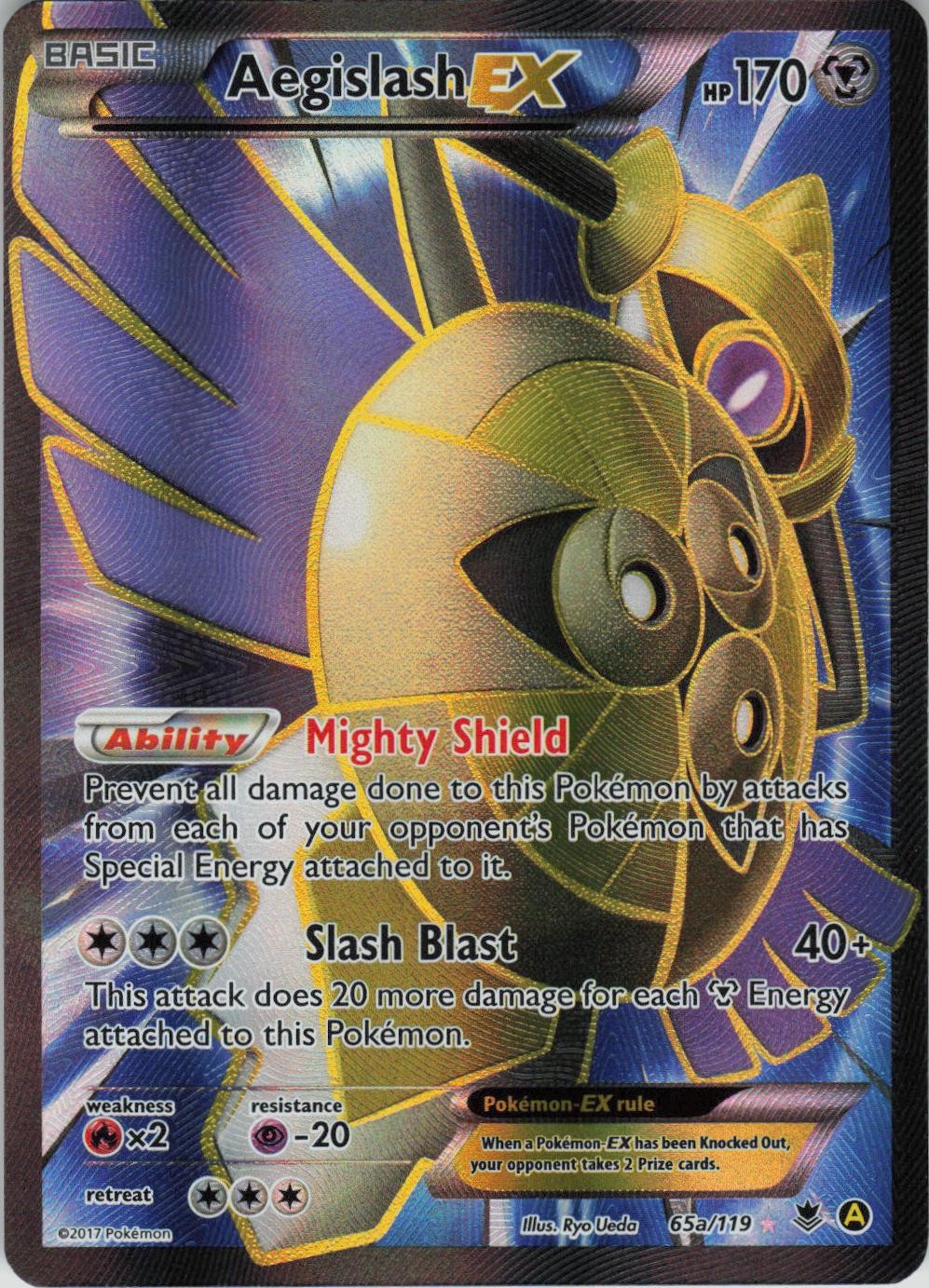 Aegislash EX 65a/119 Holo Promo Alternate Art Promos Pokemon Lightly Played