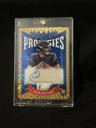 2024 Topps Finest - Prodigies  Caleb Williams Blue Checkerboard 43/99 Rc Auto