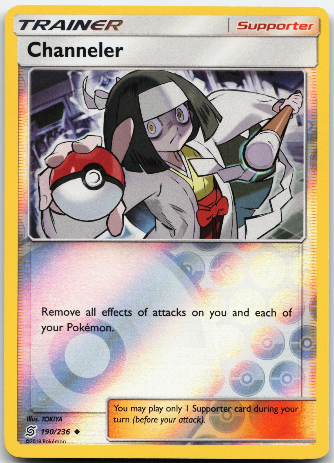 CHANNELER 190/236 UNCOMMON UNIFIED MINDS POKEMON REVERSE HOLO LP