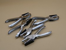 Lot Of 5 Small Single Hole Punch, 1/4 Inch One Paper Punch