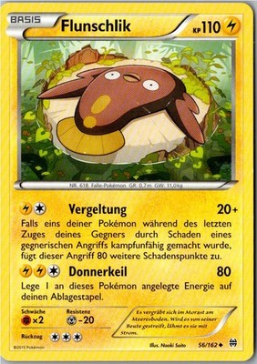 Pokemon Flunschlik 56/162 TURBOstart Deutsch