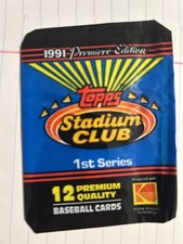 1991 topps stadium club series 1 pack wrapper (no cards)- Complete Ur Collection