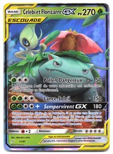 Carte Pokémon Celebi et Florizarre GX 1/181 Duo de Choc VF FR