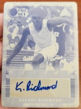 KADARY RICHMOND 2021-22 PRO SET POWER RC PRINTING PLATE AUTO TRUE 1/1