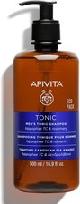 Image of Apivita Tonic Shampoo for Men Thinning Hair 500ml - Natural Hair Loss Shampoo w