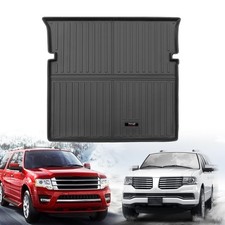 Custom for 2003-2017 Ford Expedition/Lincoln Navigator Cargo Mats Liner Behin...