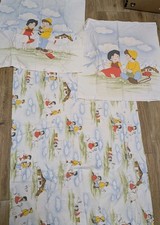 Vintage Kinder Bettwäsche Heidi 2 Kissen + Decke Taurus Film 1987