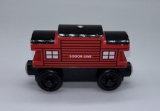 Sodor Line Caboose Thomas  Friends Wood Train Car Red Vintage 2003