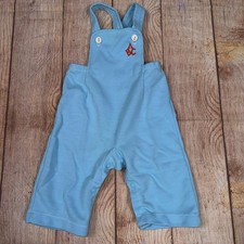 Vintage Carter's 6 Month Baby Blue Overalls