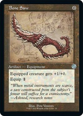 1x Bone Saw -- Retro Schematic - Foil NM-Mint, English The Brothers' War: Retro