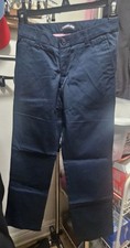 Lands' End Girls Navy Uniform Pants Adjustable Waist Size 8 New Without Tags