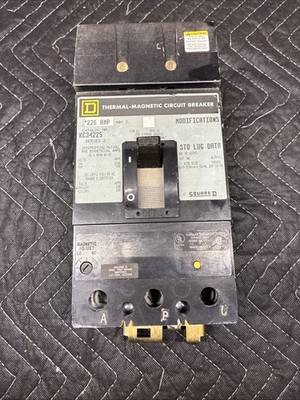 SQUARE D KC34225 225 amp 3 pole 65kA@ 480 V, I line Circuit Breaker molded case
