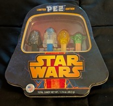 Star Wars Limited Edition Pez Candy Tin Box Complete Collectible Set