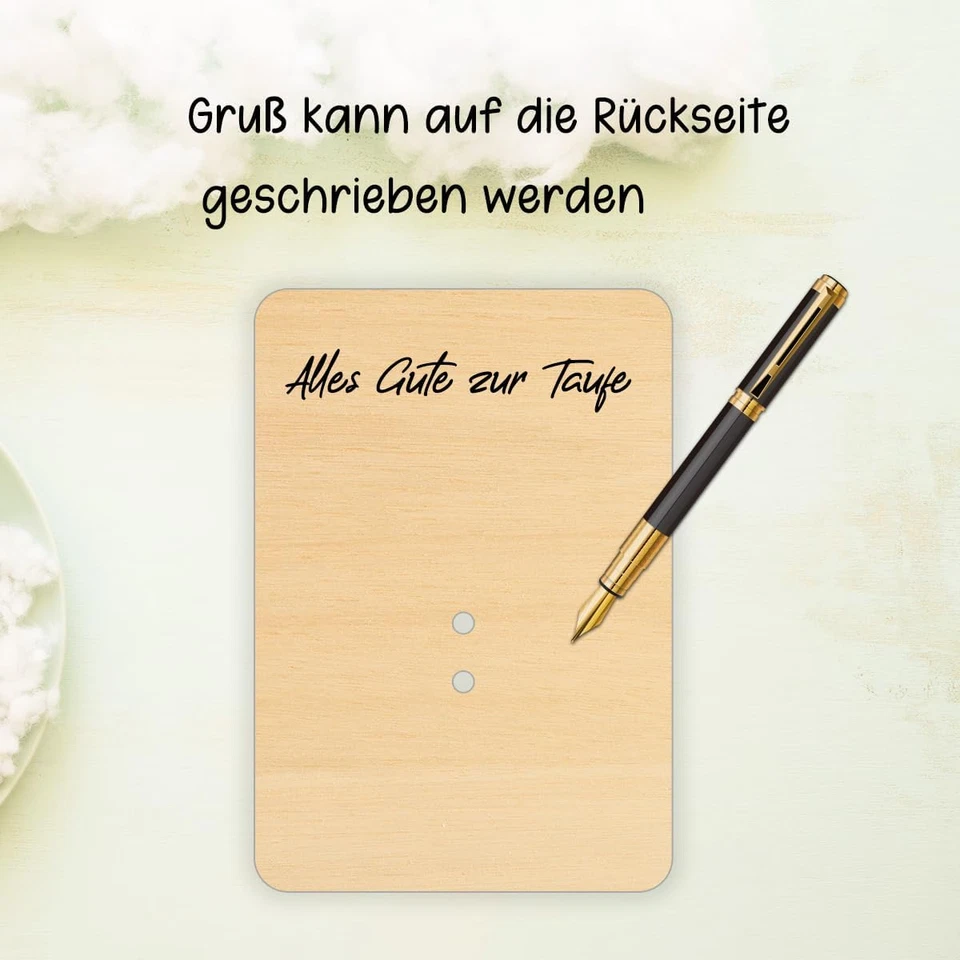 Geldgeschenke zur Taufe - Arche Noah Geschenk aus Holz - Bild 4 von 4