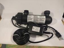 UV pond clarifier or sterilizer used to eliminate algae and bacteria from water.