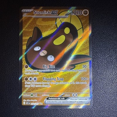 Stunfisk EX 252/217 ASC Basic Rare Fish Regular English Pokémon TCG Card