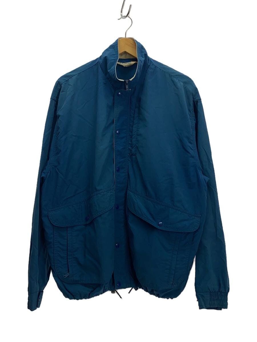L.L. Bean Nylon Jacket 80s Baggies Blue Overall Faded with L.L. Bean Nylon Jacket 80s Baggies Blue Overall Faded with