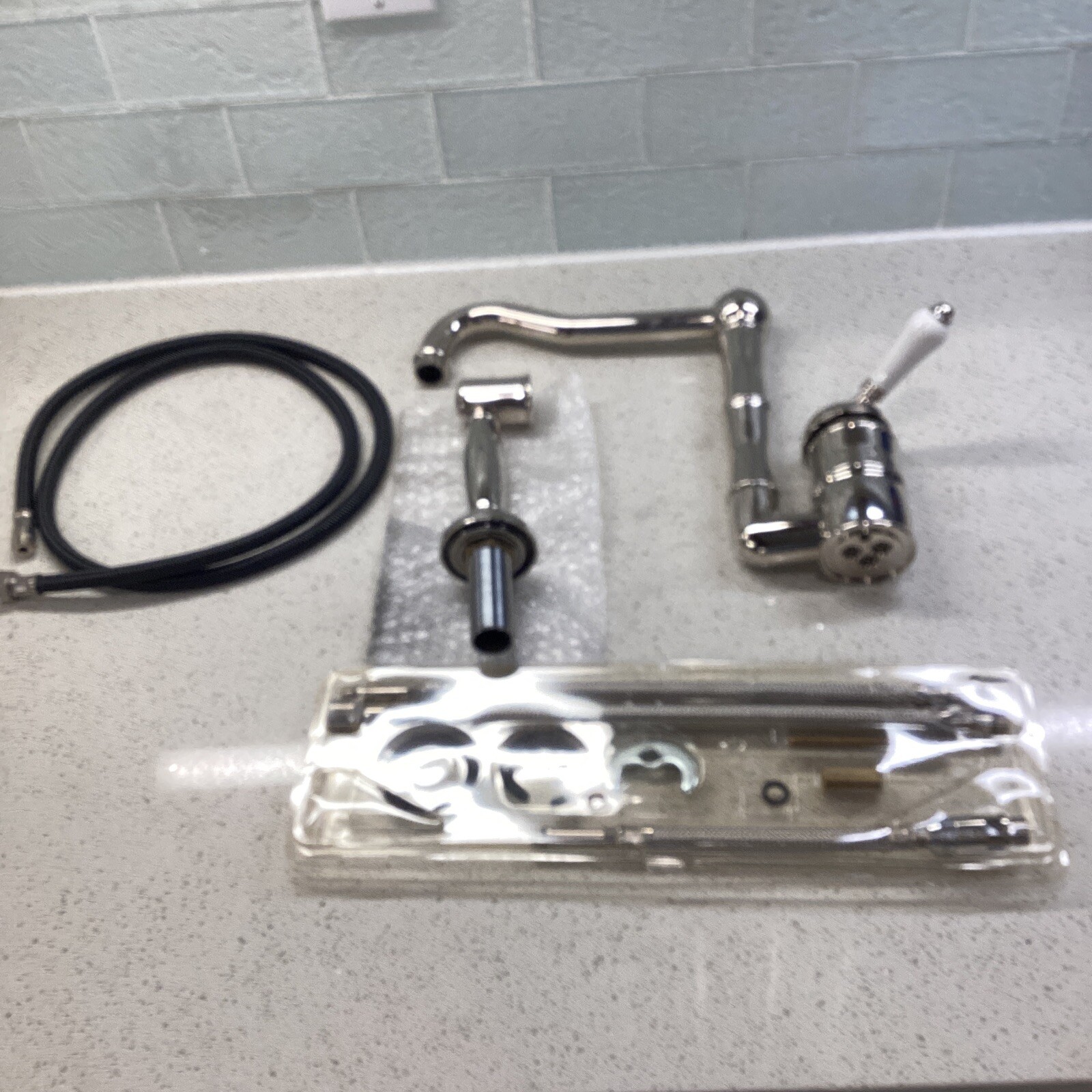 New Rohl Acqui 2.2 GPM Kitchen Faucet w Side Spray A3608LMWSPN2