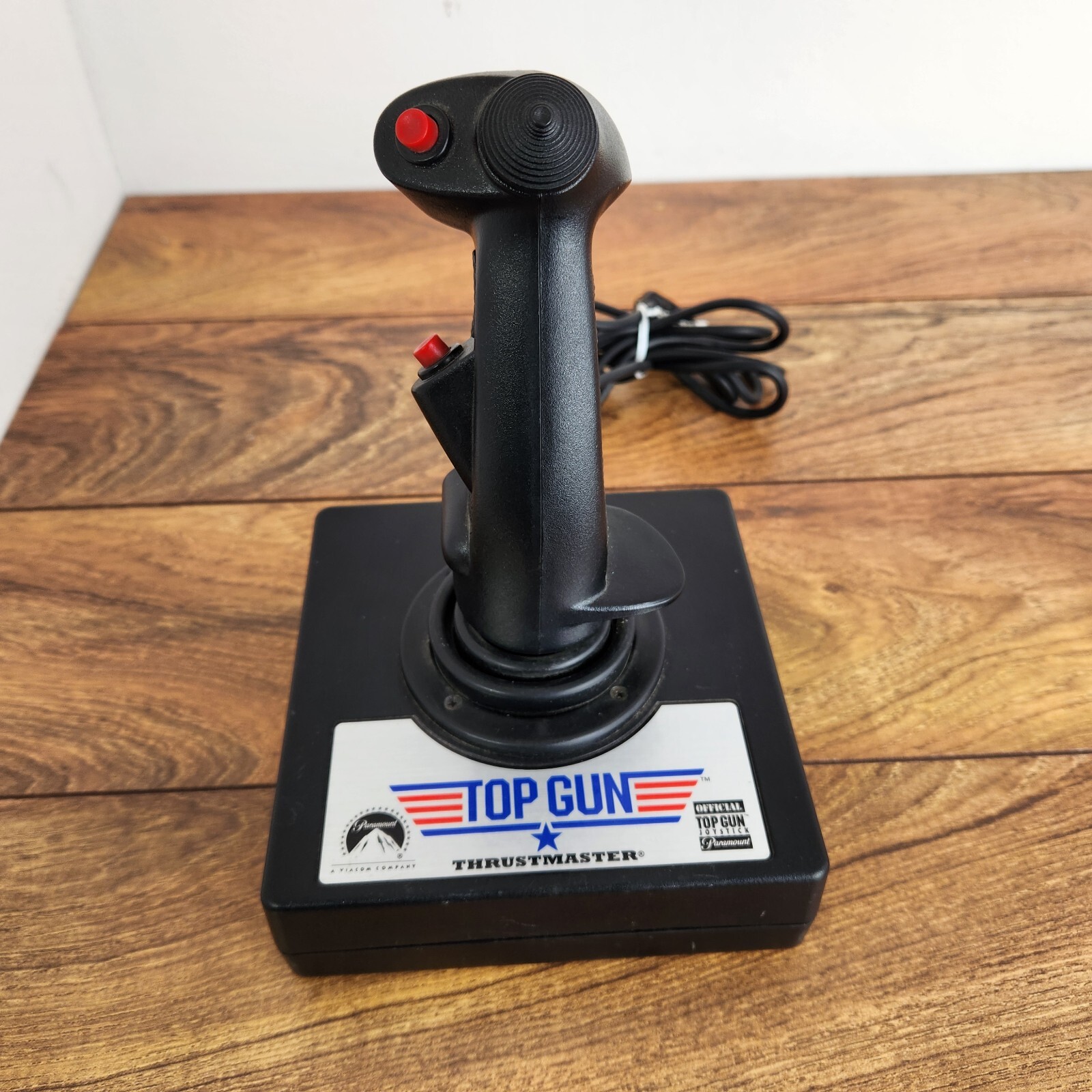 Pc Computer Vintage Thrustmaster Top Gun Game Flight Controller Joystick Thrust