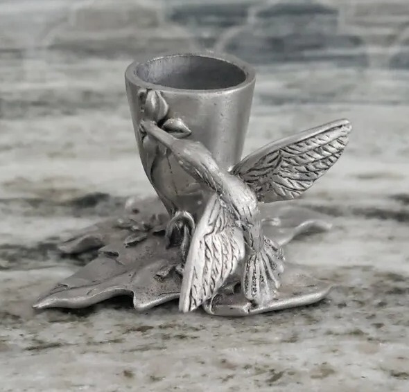 Vintage 1990 Seagull Pewter Canada Etain Zinn Hummingbird