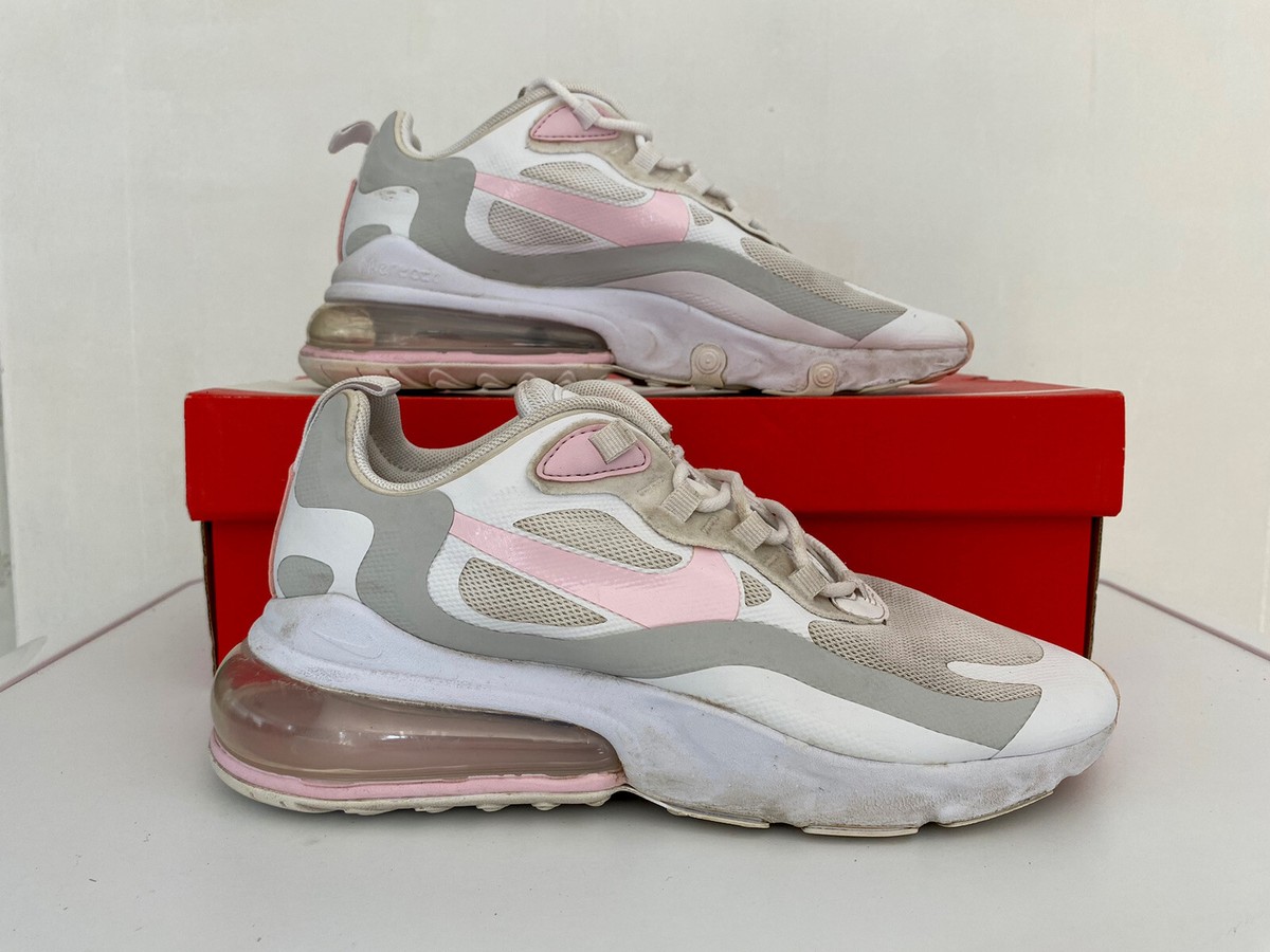 Pink Foam Pink And Grey 270s Nike Air Max 270 Gs Trainers Pink