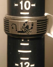 HuntForDeals Stainless Steel Spin Band Ring Scorpion Design