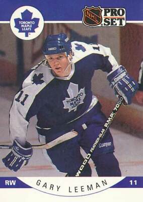 1990-91 Pro Set #283 GARY LEEMAN - Toronto Maple Leafs