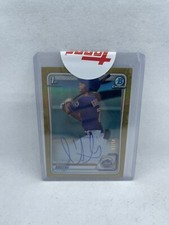 Isaiah Greene 2020 1st Bowman Chrome Draft Gold Refractor Auto #/50 Sealed Mets