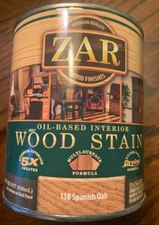 Zar Interior Stain 138 SPANISH OAK Quart