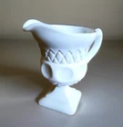 McKee Glass Company (Pennsylvania, USA) Plymouth Thumbprint Milk Glass Creamer