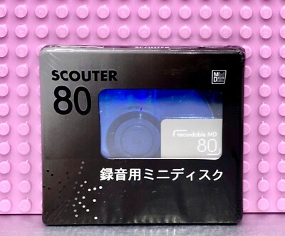 MD       SCOUTER  MD  80  BLUE  BLANK MINI DISC  (1) (SEALED)
